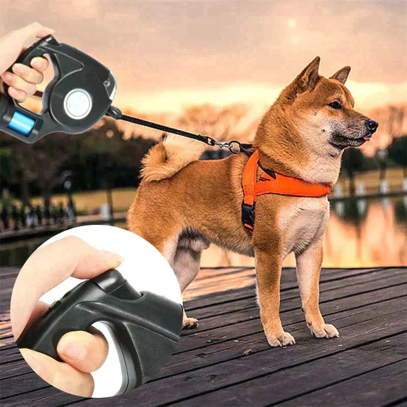 3 in 1 retractable dog leash best sale